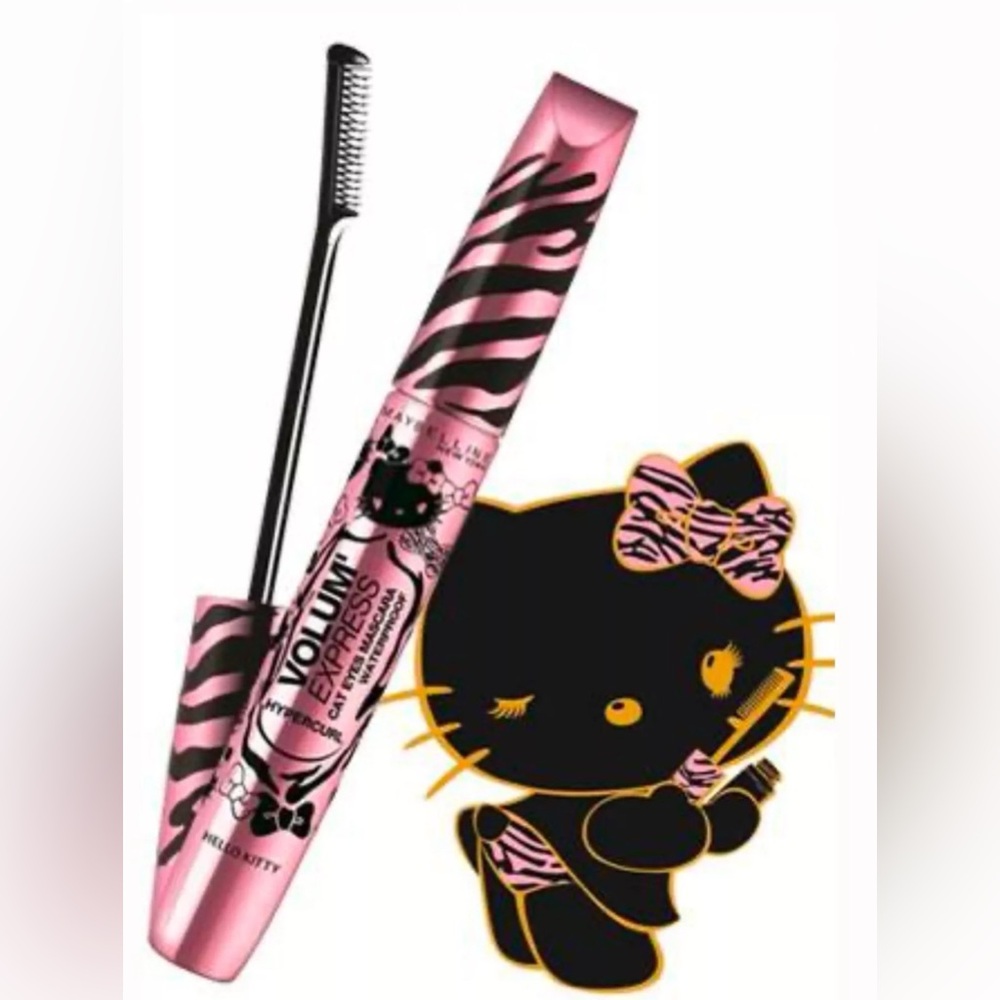 Extremely Rare Maybelline x Hello Kitty Hypercurl Cat Eye Mascara 2010Limited Ed